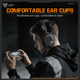 thumbnail image 6 of ONIKUMA 2.4GHz Wireless Gaming Headset for PS5/PS4/PC/Xbox/Switch/, Gaming Headphone with Noise-Canceling Mic, 7.1 Stereo Surround Sound, RGB Light, 60H Battery Life, 6 of 8