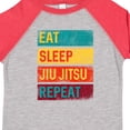 thumbnail image 4 of Inktastic Eat Sleep Jiu Jitsu Repeat Boys or Girls Toddler T-Shirt, 4 of 5