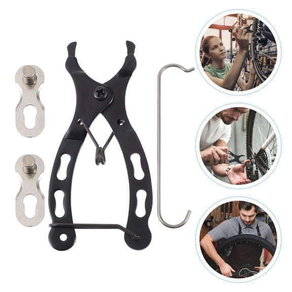 FUEENIRVA Bike Chain Link Plier Black 1 Set 3.58X1.65X0.43 Inch