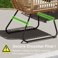 thumbnail image 6 of LHBcraft 4-Piece Outdoor Patio Furniture Set - All-Weather Wicker Conversation Set with Cushions & Tempered Glass Table, 6 of 8
