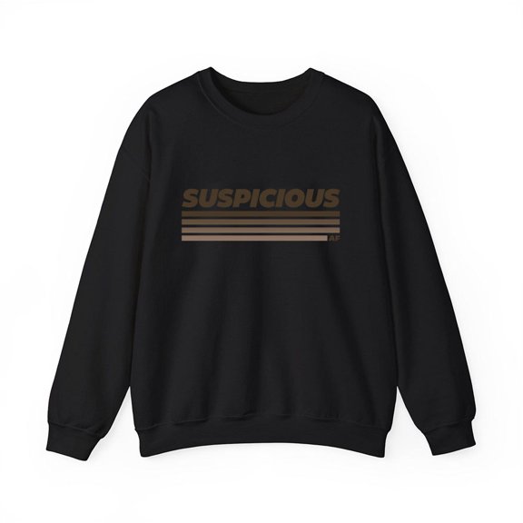 Morgan Jay Merch Suspicious AF Crewneck Sweatshirt Men Women Unisex Long Sleeve Pullover Tops