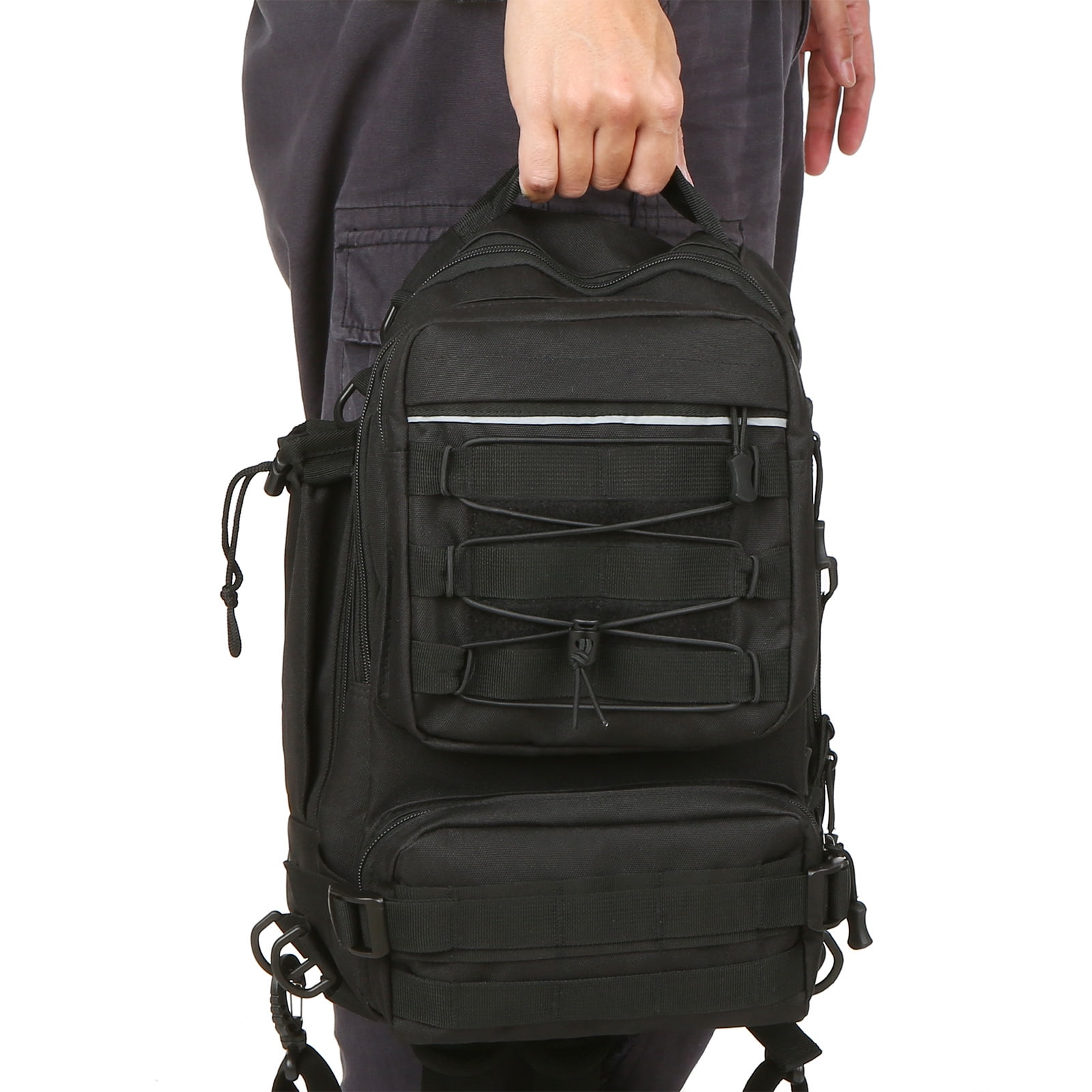 Backpack Fishing Tackle Backpack With 4 Trays Storage Bag Outdoor Shoulder Backpack Water-Resistant Fishing Gear Bags With 4 Tackle Box Fishing Gear Bag