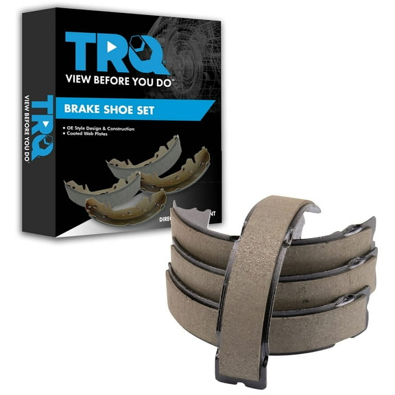 TRQ Rear Parking Brake Shoe Set Fits Select 2012-2018 Ford F-150