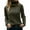 Army Green, variant on KDFJPTH Women Solid Color Long Sleeve Cowl Neck Pullover Sweater