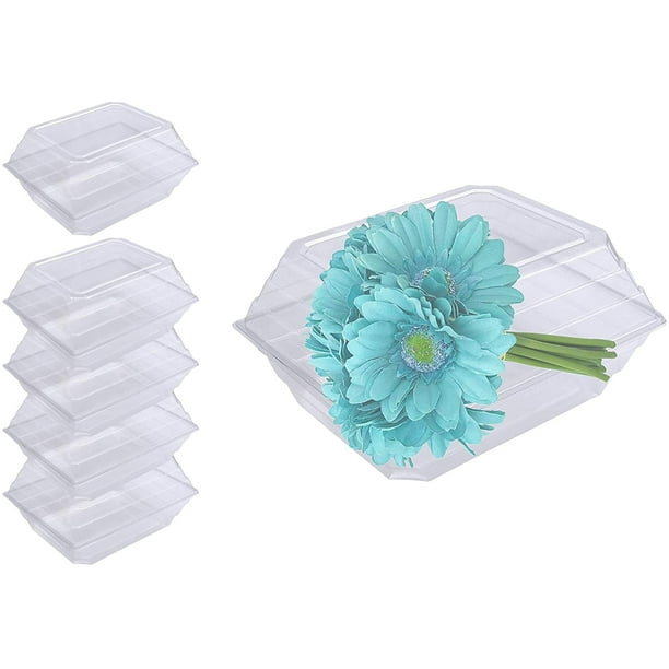 Curtis Wagner Plastics CW121425 Clear Wedding Bouquet Flower Boxes (5