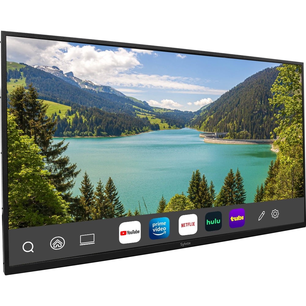 Sylvox Smart Outdoor TV, 50 inch 4K UHD Google TVs 700nits, IP55 Waterproof Television for Partial Sun, Voice Remote, Goolge cast, Patio Series