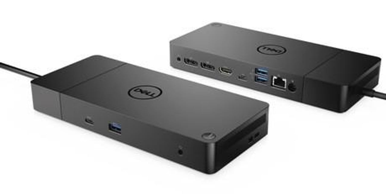 Restored Dell WD19 130W Docking Station (with 90W Power Delivery) USB-C, HDMI, Dual DisplayPort, Black (Refurbished)