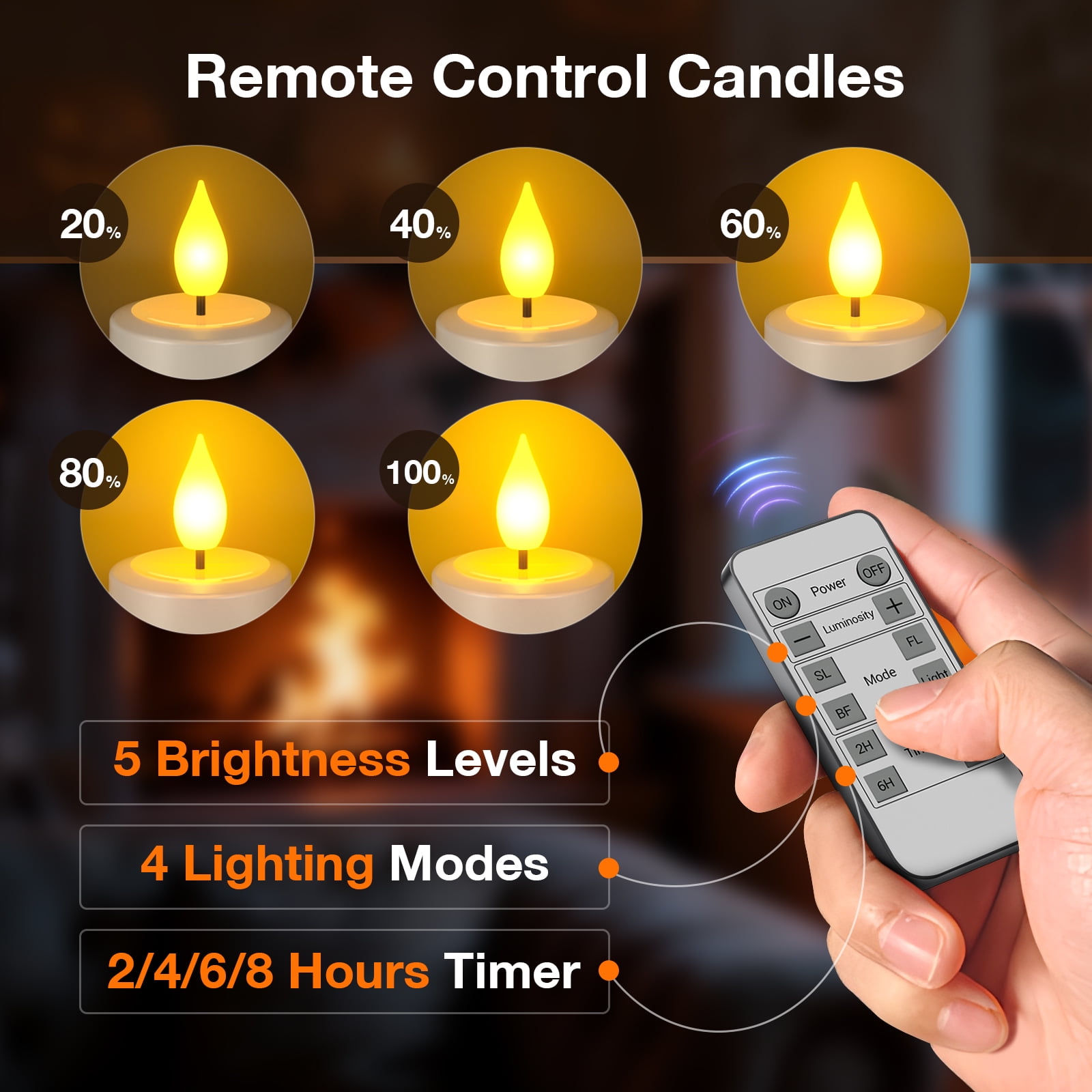 PChero Rechargeable Flameless Candles with Timer Remote, 12pcs Realistic Flickering LED Tea Lights Votive Battery Operated, Electric Fake Candle for Home Decor Halloween Christmas Wedding Warm White