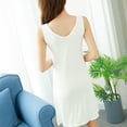 thumbnail image 5 of Tnhcen Women's 20% Modal 40% Cotton 40% Polyester Sleeveless Solid Color Loose Short Sleep Dress Women's Nightgown Comfortable Plus Size M to XL, 5 of 5