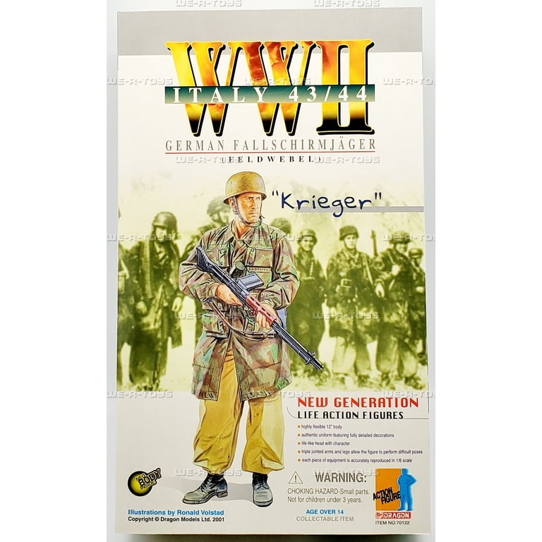 Dragon WWII Italy 43/44 Fallschirmjager Krieger Action Figure 2001