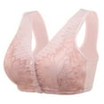 thumbnail image 1 of Clearance Sale 2025 Intimates Women's Adjustable Sports Front Closure Extra-Elastic Breathable Lace Trim Bra, 1 of 9