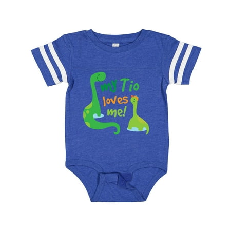 

Inktastic My Tio Loves Me Nephew Dinosaur Gift Baby Boy Bodysuit
