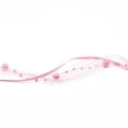 thumbnail image 3 of 10 Meters Pearl Beads Decorative Ribbon Sewing Applique for Crafts Wedding Party Christmas Xmas Decoration - Pink, 3 of 10