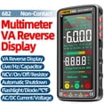 thumbnail image 4 of ANENG 682 6000 Counts Large LCD Digital Multimeter Smart Anti-burn Rechargeable Universal Meter VA Reverse Screen NCV Tester with Flashlight for Voltage Current Resistance Capacitance Temperature, 4 of 8