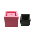 thumbnail image 1 of Molde de maceta de suculentas en silicona reutilizable, color rosa, para manualidades DIY y decoración de plantas., 1 of 5