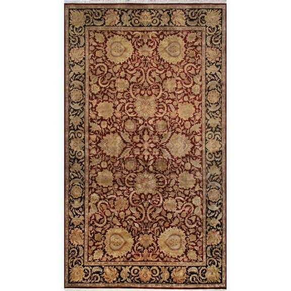 Pasargad Home Agra Hand-Knotted Red Lamb's Wool Area Rug 10' 3" X 18' 4"