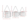 thumbnail image 5 of Danya B. Geometric White and Gold Wall Planters Set of 3, 5 of 6