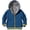 Blue(yellow stripe), variant on Boys Zip Up Hoodie Fleece Jacket Kids Sherpa Lined Winter Coat Outdoor Warm Sweatshirt Black 13-14 Years