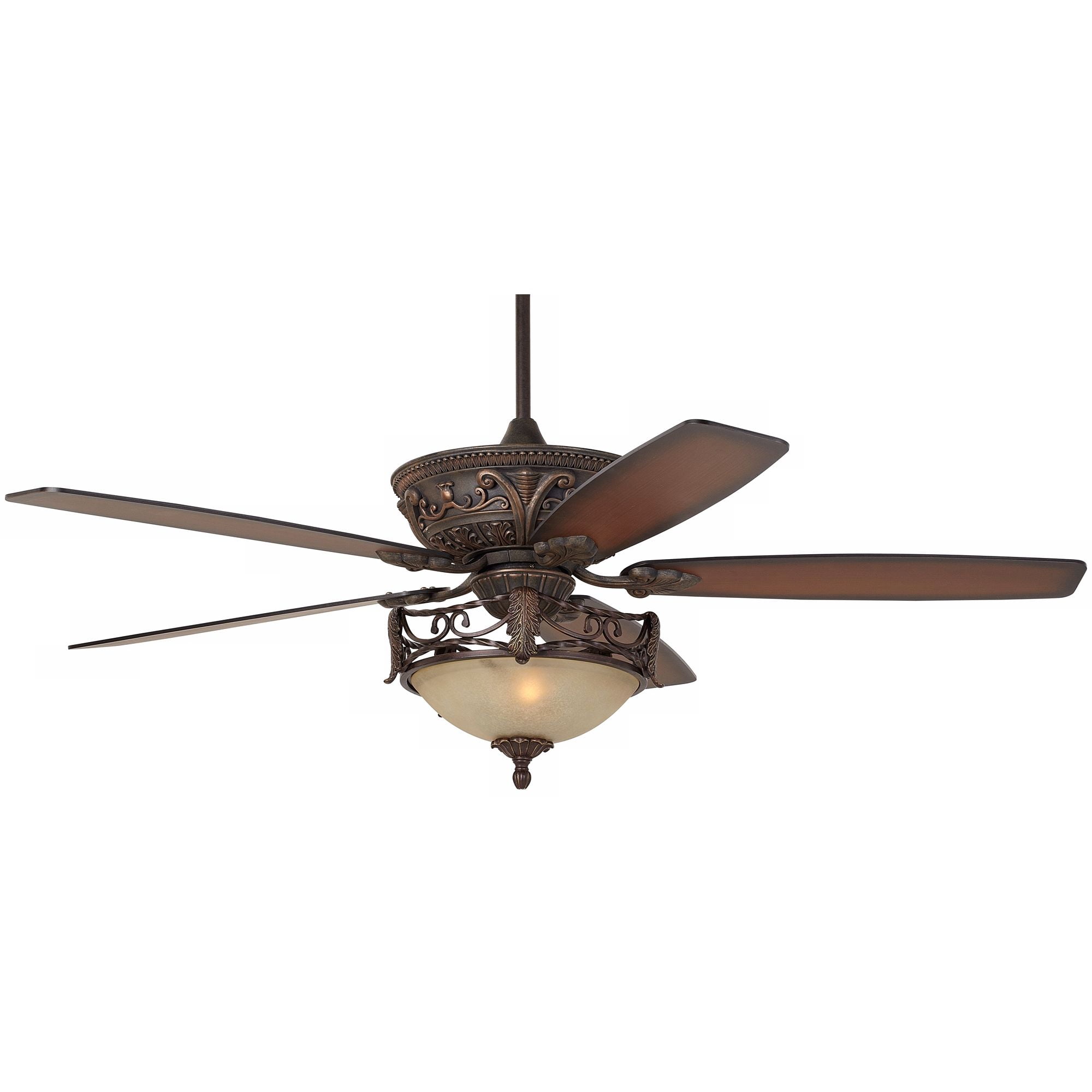 60 Casa Vieja Mission Ceiling Fan With Light Oiled Bronze Scavo Glass For Living Room Kitchen Bedroom Family Dining