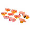 thumbnail image 1 of Halloween Teeth Adult Funny Cosplay Costume Accessory Decoration for Party Fancy 10pcs Skin Color, 1 of 9