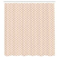 thumbnail image 3 of Ambesonne Hearts Shower Curtain, Dainty Love Theme Abstract, 69"Wx84"L, Eggshell Coffee, 3 of 5