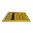 thumbnail image 2 of Ahgly Company Machine Washable Indoor Rectangle Abstract Yellow Contemporary Area Rugs, 3' x 5', 2 of 4