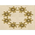 thumbnail image 1 of Ahgly Company Machine Washable Indoor Rectangle Transitional Vanilla Gold Area Rugs, 2' x 3', 1 of 7