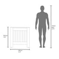 thumbnail image 7 of JERFIT Black Radiator Cover Cabinet with Ventilated Slats, MDF Wood Heater Enclosure Shelf for Living Room, Bedroom, Home Decor, 7 of 7