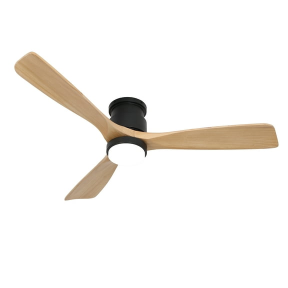 Wozzio 52-Inch Ceiling Fan with Integrated LED Light and Remote Control