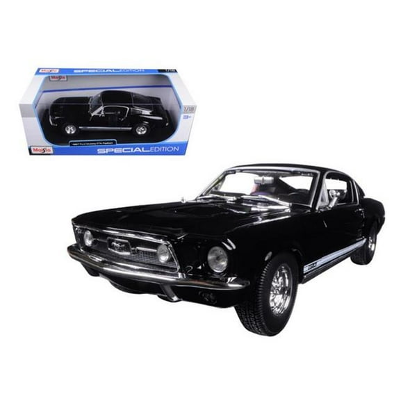 Maisto 31166bk 1967 Ford Mustang GTA Fastback Black 1-18 Diecast Model Car