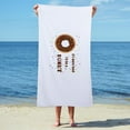 thumbnail image 3 of CafePress - If I Were Food Id Be A Donut - Large Beach Towel, Soft 30"x60" Towel with Unique Design, 3 of 4