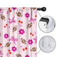 thumbnail image 4 of Blackout Kids Curtains,Pink Football and Flowers Pattern Childrens Insulated Curtains Set Of 2,Bedroom Essentials,Toddler Room Decor 42"x63", 4 of 5
