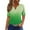 Green, variant on Short for Women,Casual Solid Color Medium Short Sleeve-Neck