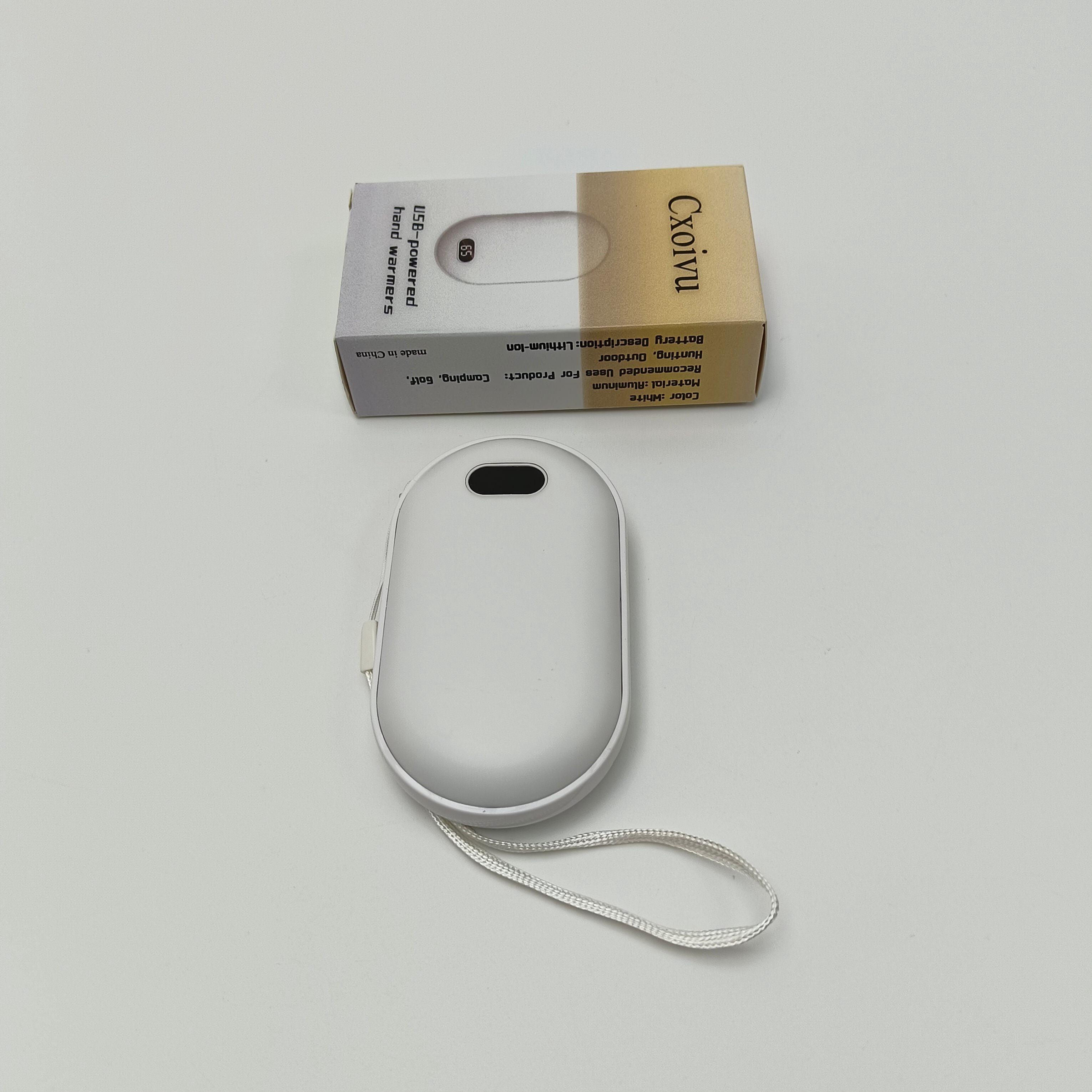 Cxoivu USB-powered hand warmers Portable Hand Warmer for Outdoor, White