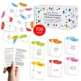 thumbnail image 1 of 700 tarjetas de conversación familiar Tarjetas divertidas para iniciar una conversación para familias Juegos de mesa para la cena Tarjetas para hablar en familia Tarjetas de preguntas codificadas por, 1 of 5