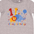 thumbnail image 3 of Inktastic Safari 1st Birthday Baby Fleece Romper, 3 of 4