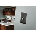 thumbnail image 2 of Franklin Brass W10251-FB-C Stamped Round Single Decorator Wall Plate, Switch Plate & Cover - Flat Black, 2 of 7