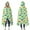 LightGreen Multicolor Dinosaurs, variant on Wearable Blanket,LightGreen Dinosaurs Clouds Trees Pattern Hooded Wearable Flannel Blanket for Adults & Teens,Winter Poncho Shawl Wrap Cape Cozy Anti-Pill,50"x60"