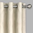 thumbnail image 5 of Eclipse Caprese Geometric Wave Blackout Thermalayer Grommet 52 x 84 Curtain Panel in Ivory, 5 of 6