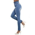 thumbnail image 4 of LilyLLL Women Pencil Stretch Casual Denim Skinny Jeans Pants High Waist Jeans, 4 of 5