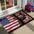 thumbnail image 6 of 2025 New 23.62" Nylon Independence Day Floor Mat Red/White/Blue Non-Slip for Entryway, Kitchen, Bathroom, 6 of 6