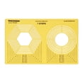 thumbnail image 1 of Traceease Quilting Template Stencils DIY Sewing Machine Quilt Ruler Quilting Tools, Hexagon & Circle, 1 of 4