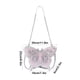 thumbnail image 3 of Bolso bandolera mini con correa de cadena, bolso con forma original, bolso de hombro único, bolso novedoso, bolso de noche para mujer, plegable y portátil, con estructura metálica, ideal, 3 of 8