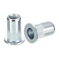 thumbnail image 1 of Unique Bargains Écrous Rivets M5, Lot de 50 Écrous Filetés en Acier au Carbone Zincé, 1 of 5