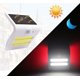 thumbnail image 1 of RV Lámpara solar de 2 piezas, luz de pared solar de 32 LED, luz con sensor infrarrojo del cuerpo humano, aplique de pared para exteriores, luz de calle para césped y jardín (carcasa blanca + luz ambie, 1 of 5