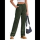 thumbnail image 1 of Pantalones Cargo de Cintura Alta para Mujer, Pantalones Casuales de Pierna con 6 Bolsillos. Verde XL, 1 of 8