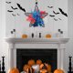 thumbnail image 4 of Adornos de corona de decoración de flores artificiales para colgar en la pared de cinco estrellas de Halloween compre 2 y obtenga 3, 4 of 4