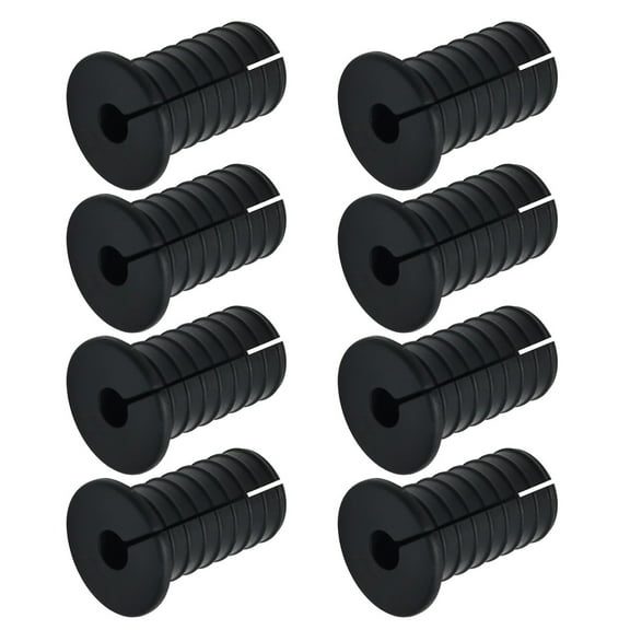 8PCS Flexible Silicone Wall Grommets Inserts Threaded Star Cable Grommets Set Simple Installation for Secure Wiring