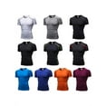 thumbnail image 3 of Luxsea Summer Mens T-shirt Short Sleeve Quick Dry Breathable Fitness Tshirt Men Tee Tops Solid Colors Plus Size, 3 of 5