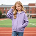 thumbnail image 6 of Jalioing Kids Zip Up Hoodie Casual Long Sleeve Hooded Sweatshirt Jacket with Pocket Teen Boys Girls Solid Outerwear, 6 of 9